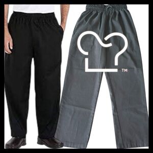 Chef Wear Black Essential Baggy Chef Pant (S)